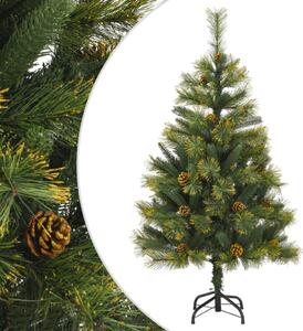 Artificial Hinged Christmas Tree with Cones 120 cm