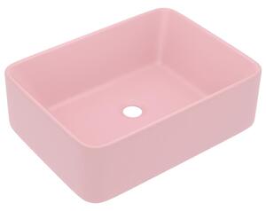 Luxury Wash Basin Matt Pink 41x30x12 cm Ceramic