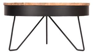 LABEL51 Coffee Table Saran 80x80x43 cm Wood/Black