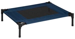 PawHut Elevated Pet Bed, Medium Size, Portable & Raised Cot for Dogs, Cats, Ideal for Camping, Blue