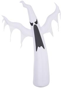 HOMCOM Next Day Delivery Scary Ghost Inflatable Halloween Scary Ghost Outdoor Decoration with LED Lights 1.2M