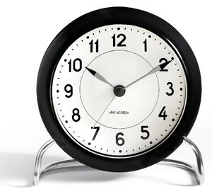 Arne Jacobsen Clocks AJ Station table clock black