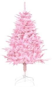 HOMCOM 4FT Pop-up Artificial Christmas Tree Holiday Xmas Holiday Tree Decoration with Automatic Open for Home Party, Pink