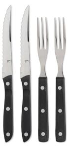 Gense Old Farmer cutlery black set with 4 pcs