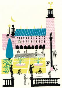 Olle Eksell Stockholm City Hall poster 50x70 cm
