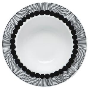 Marimekko Siirtolapuutarha deep plate Ø 20 cm black-white