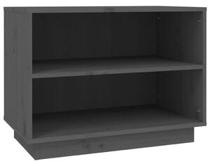 Shoe Cabinet Grey 60x34x45 cm Solid Wood Pine