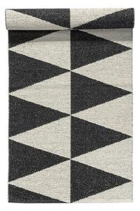 Scandi Living Rime rug black 70x200 cm