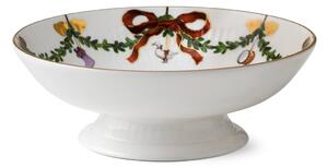 Royal Copenhagen Star Fluted Christmas bowl on stand 6 cm