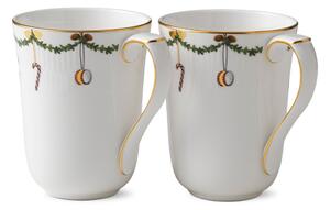 Royal Copenhagen Star Fluted Christmas mug 2-pack 33 cl