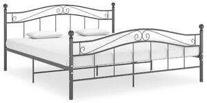 Bed Frame without Mattress Black Metal 180x200 cm Super King