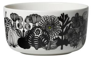 Marimekko Siirtolapuutarha bowl 5 dl black-white (Finland 100 years)