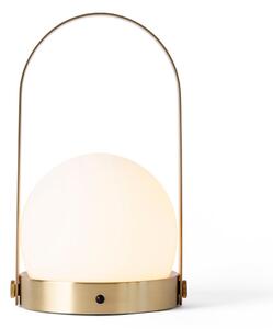 Audo Copenhagen Carrie portable table lamp brushed brass