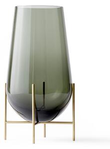 Audo Copenhagen Échasse medium vase smoke-coloured glass