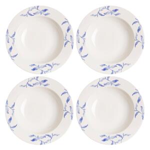 Scandi Living Havspil deep plate 23 cm 4-pack blue-white