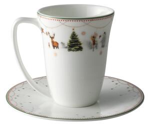 Wik & Walsøe Julemorgen cup and saucer 20 cl white