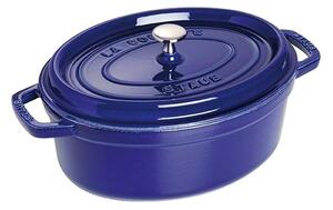 STAUB Staub oval casserole dish. Three layers of enamel 4.2 l dark blue