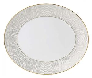 Wedgwood Arris oval serving plate white