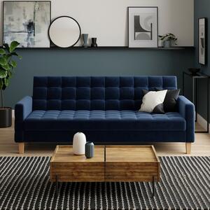 Harlow Velvet Storage Double Sofa Bed