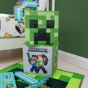 Set of 2 3.6L Minecraft Storage Cubes MultiColoured