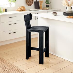 Cairo Counter Height Bar Stool, Stained Ash Black