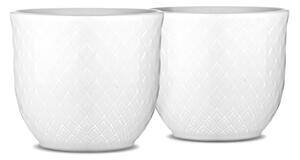 Lyngby Porcelæn Rhombe egg cup. 2-pack white