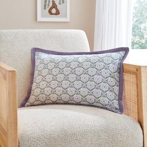 Jolie Piped Rectangular Cushion Lilac