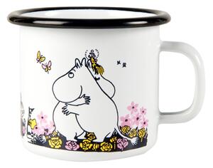 Muurla Moomin enamel mug hugs 25 cl white