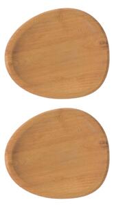 Aida Raw partyplate 13x11.4 cm 2-pack Wood