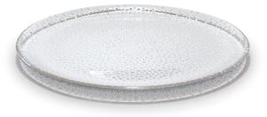 Aida Raw glass plate Ø22.5 cm Clear