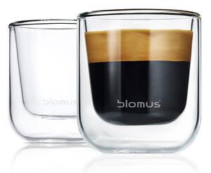Blomus Nero insulating espresso glass 2-pack Clear