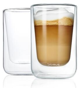 Blomus Nero insulating cappuccino glass 2-pack Clear