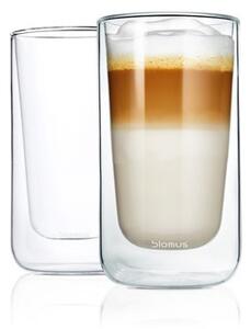 Blomus Nero insulating latté macchiato glass 2-pack Clear