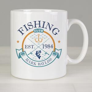 Personalised Fishing Club Mug MultiColoured