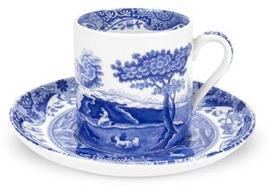 Spode Blue Italian coffee cup and saucer 9 cl/ 3 oz