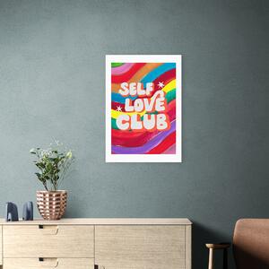 Rainbow Club Print by Keren Parmley Red/Orange