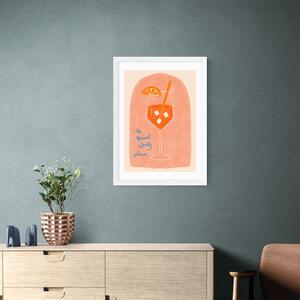 East End Prints Aperol Print by Emmy Lupin Studio Peach