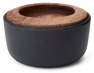 Morsø Morsø Kit Salt bowl with lid Oak-black