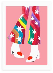 East End Prints Rainbow Pants Print by Keren Parmley MultiColoured