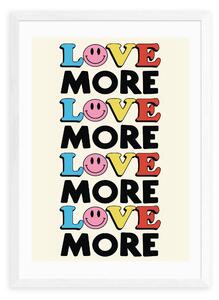 East End Prints Love More Print by The Violet Eclectic MultiColoured