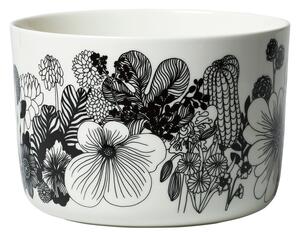Marimekko Oiva Siirtolapuutarha serving bowl 3.4 L White-black
