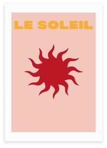East End Prints Le Soleil Print by Inoui Pink