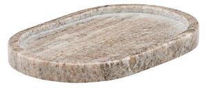 Meraki Meraki oval tray beige 12.5x19.5 cm