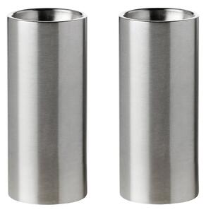Stelton AJ cylinda-line salt- and papper set Stainless steel