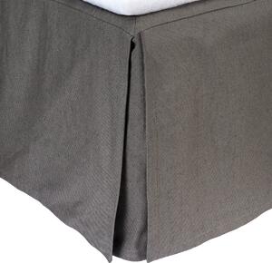 Himla Weoaknight bed skirt 90x220x42 cm Charcoal