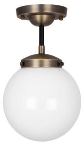 Globen Lighting Alley ceiling lamp IP44 Antique brass-white