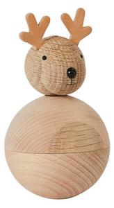 OYOY Christmas Rudolf wooden figure Beech-oak