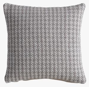 Alfie Houndstooth Knitted Cushion