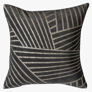 Saville Grey Velvet Linear Cushion
