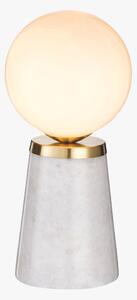Hazel Retro Table Lamp in Marble and Gold